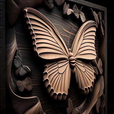 3D модель Papilio protenor (STL)